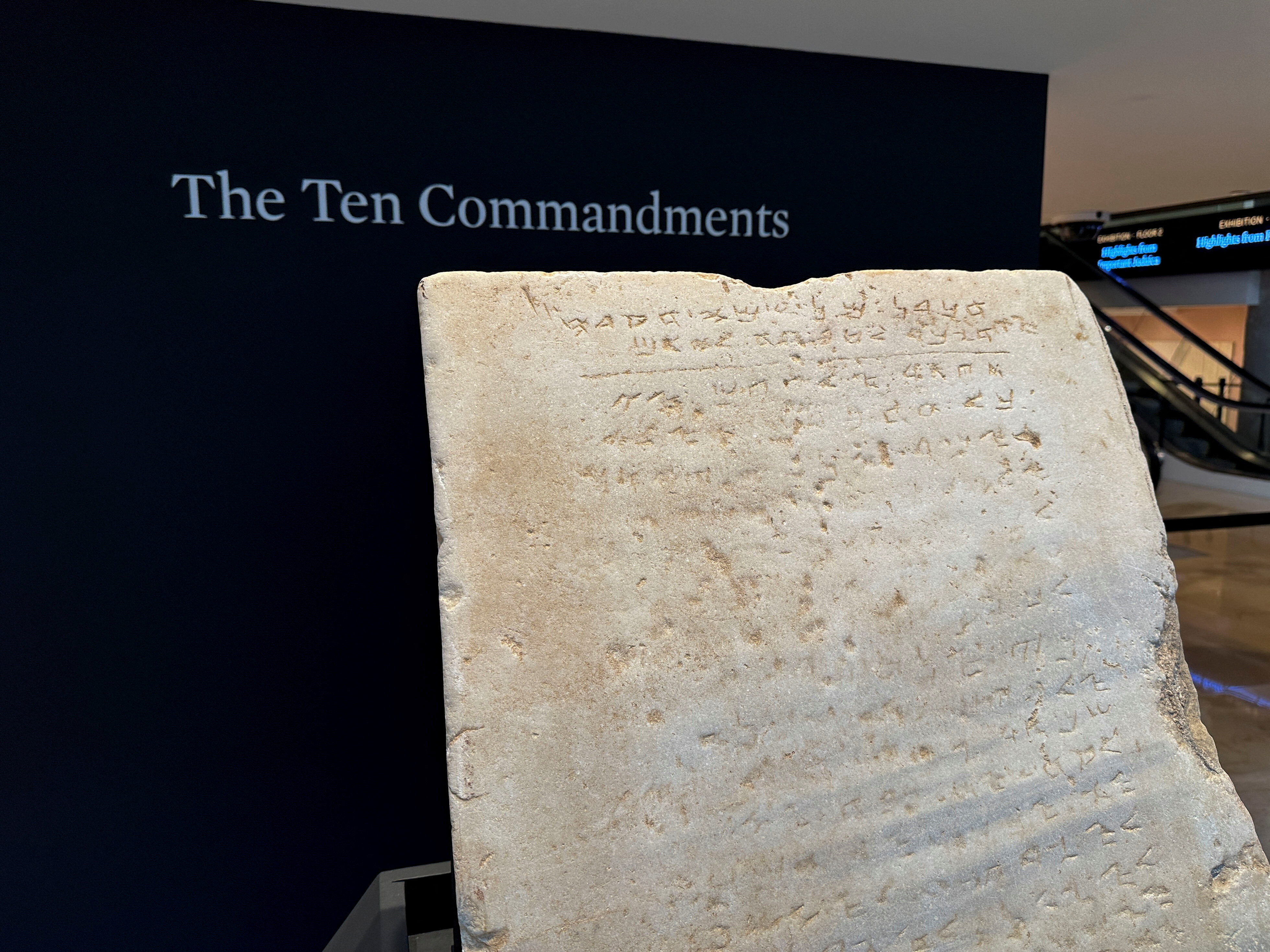 thumbnail image 2 of The Ten Commandments Stone Tablet Print - 8x10 Art Reproduction, Ready To Frame 2 of 6